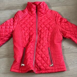 Quilted Womens Jacket in Vibrant Pink
